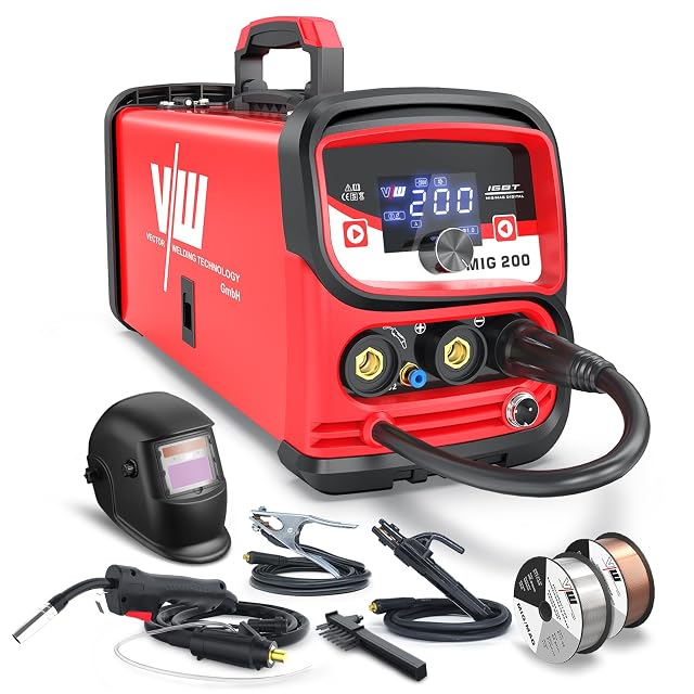 Kit saldatrice senza gas Vector Welding MIG 200, fotografia del prodotto